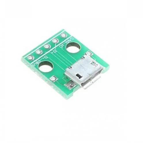MICRO USB Dip 2.54mm beépíthető átalakító, 5 pines