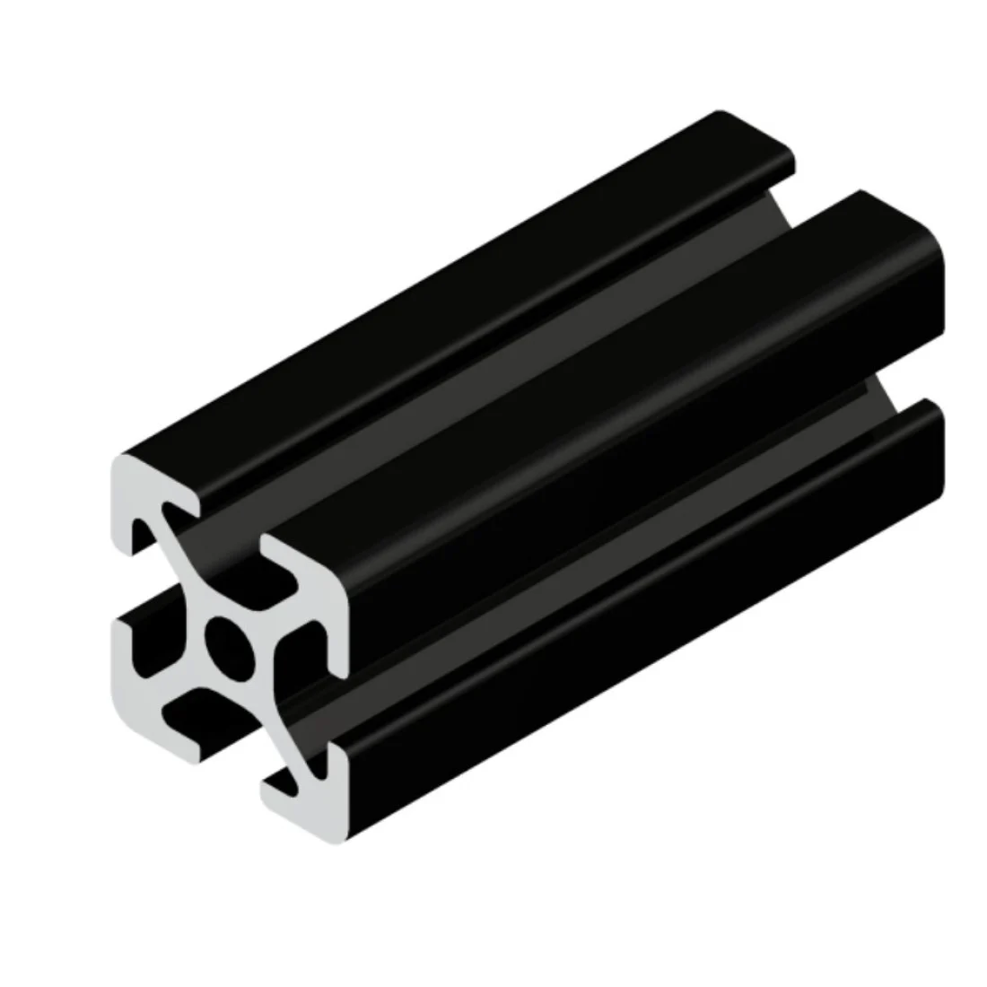 Aluprofil - 20x20 - Fekete - méretre vágva